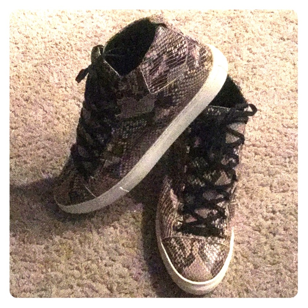 Balenciaga High-Top Arena Python Snake Sneakers